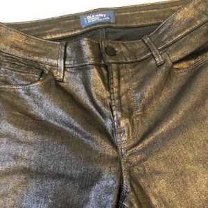 Old navy Rockstar Metal silver jean Mid-rise/size 8.